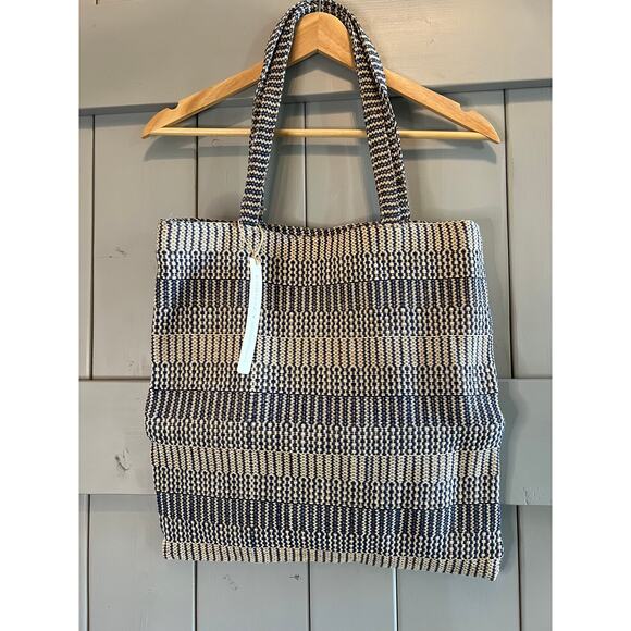 Korrisa Woven Tote Bag, Navy, NWOT - Picture 1 of 4